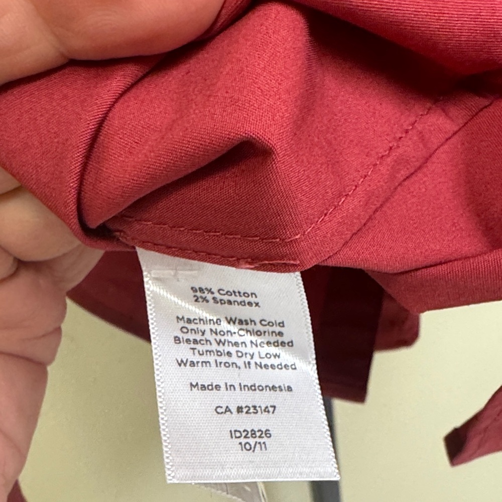 Talbots Rust Colored Button-Up Blouse NWT - image 8